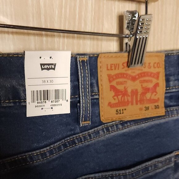 Levi's New Mens 511 Slim Denim Jeans 38x30 - Picture 7 of 9